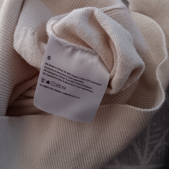 Lululemon Crossover Ribbed Waist Sweater - White Opal In Size 6 - Picture 7 of 8